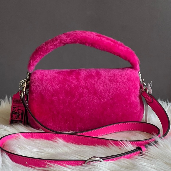 💰SOLD - CP955 - Coach The Lil Nas X Drop Tabby Shoulder Bag 18 in Shearling - Picture 6 of 16